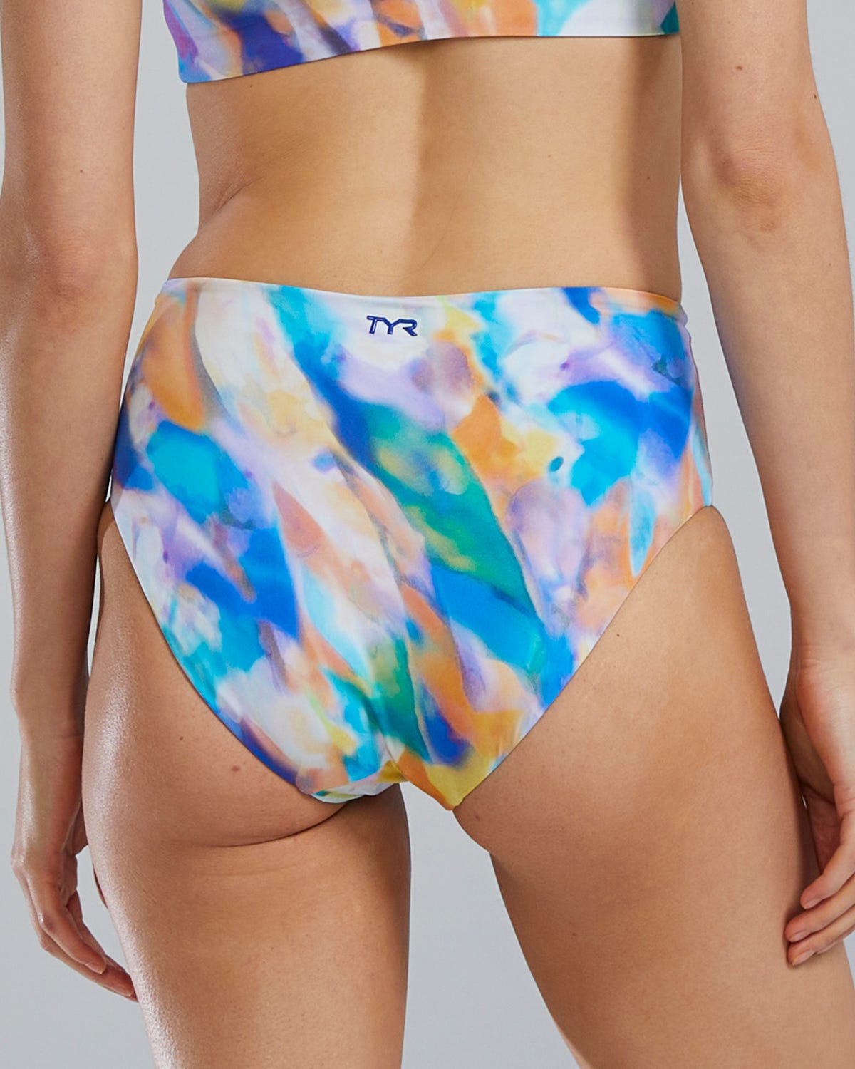 TYR Women's Arielle High Waisted Bikini Bottom - Tempera