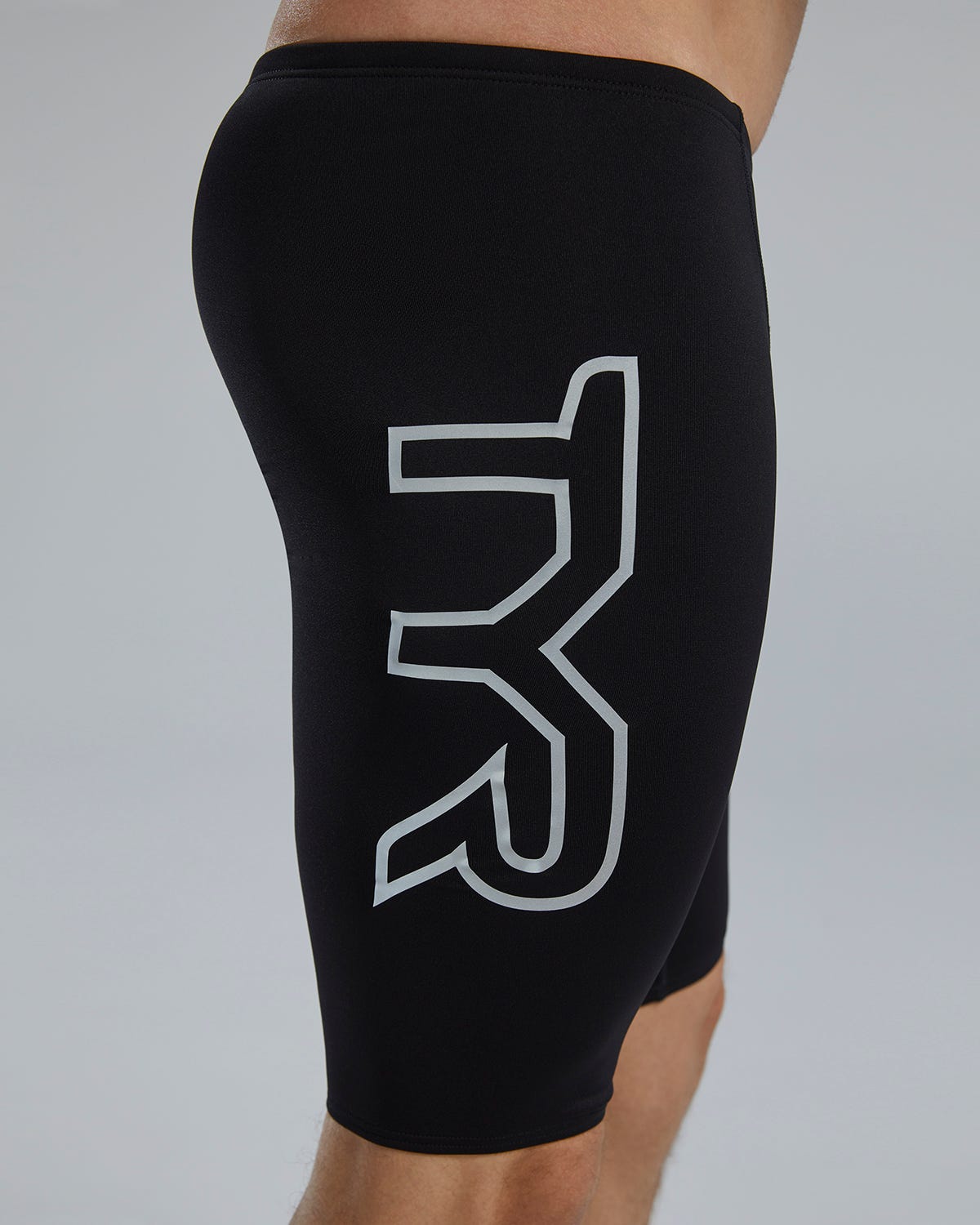 TYR Durafast Elite® Men's Large Logo Jammer Swimsuit - Solid