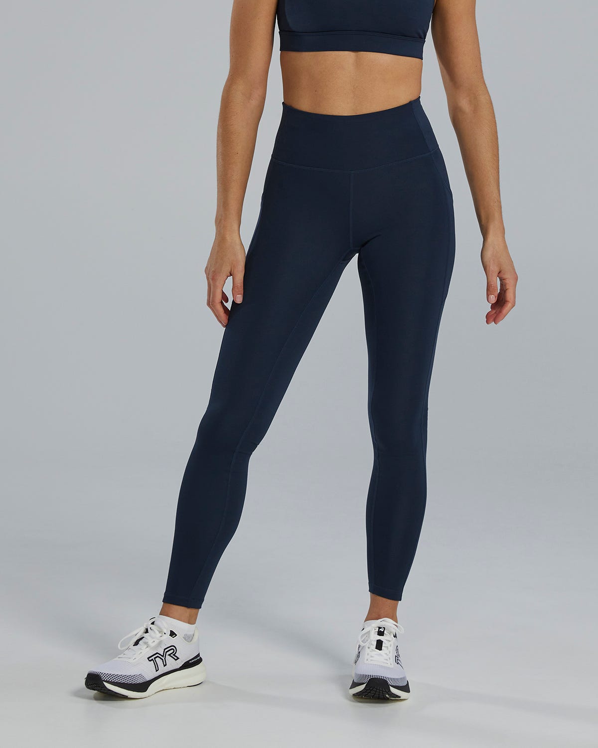 TYR Base Kineticª Women's High-Rise 28" Pocket Leggings - Solid