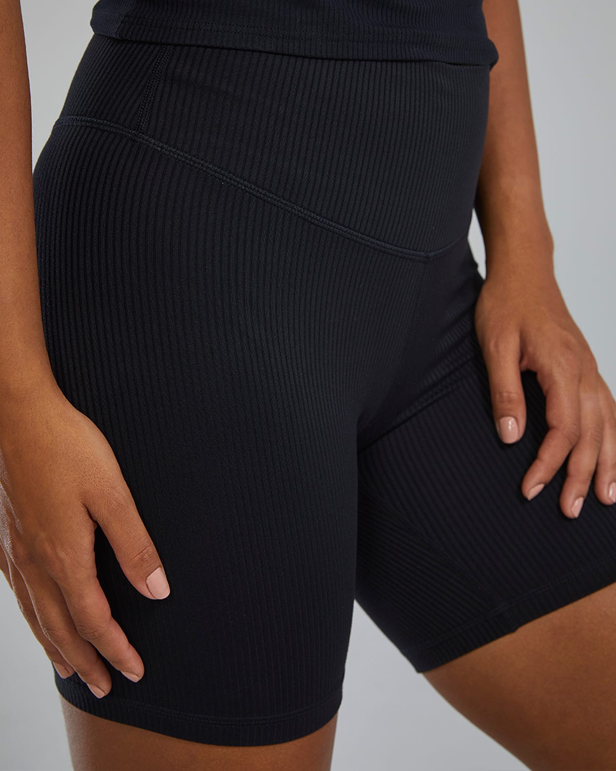 Women's Joule Elite Ribbed High-Rise Short 6"