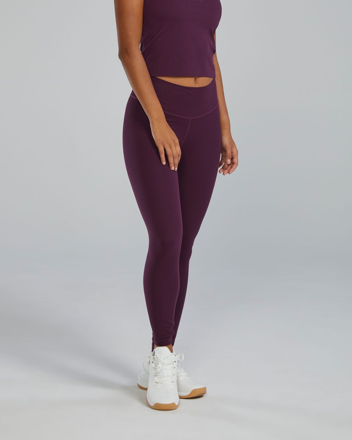 Women's Joule Elite Ribbed High-Rise Leggings 25"