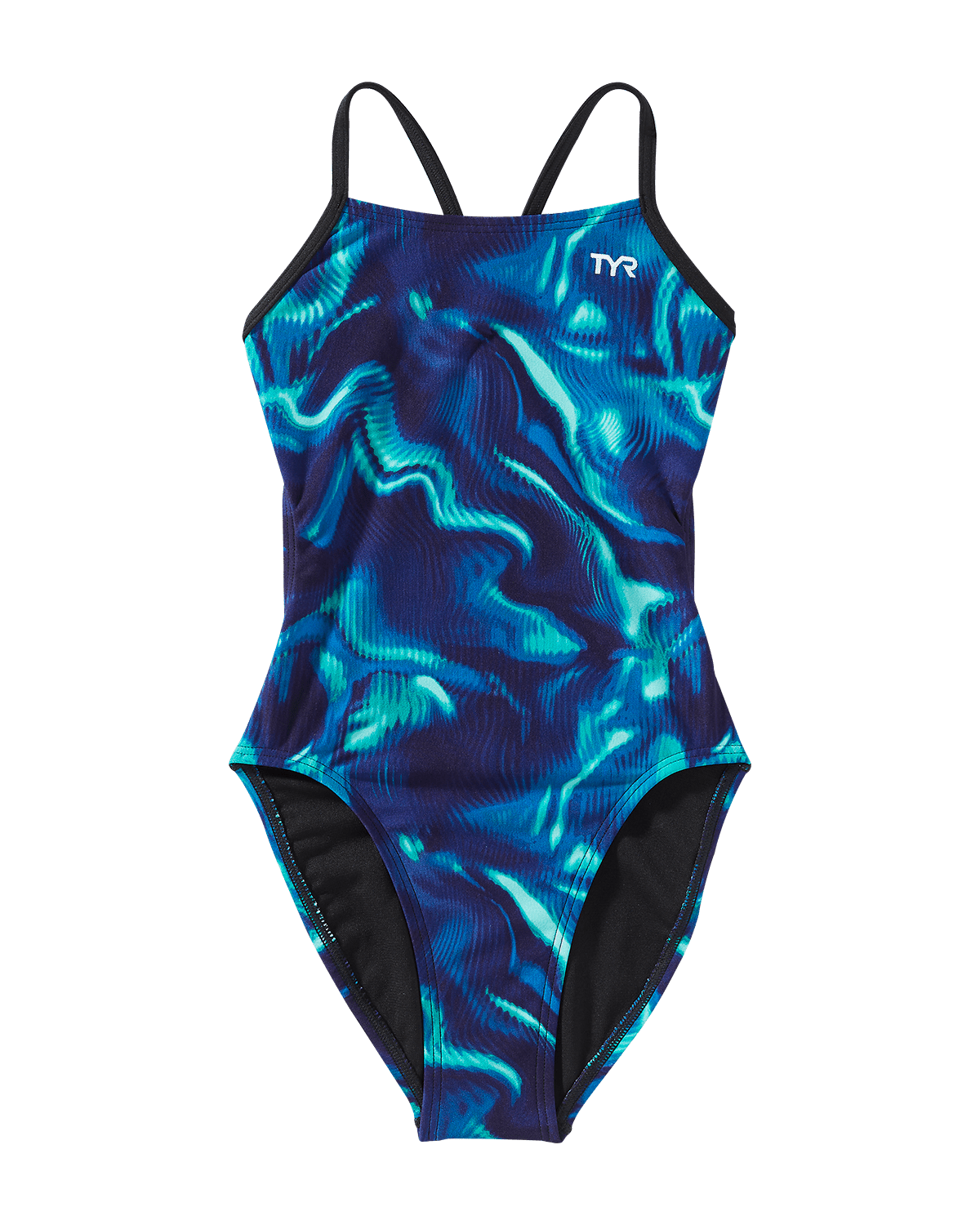 TYR Durafast Elite® Girl's Cutoutfit Swimsuit - Waveform