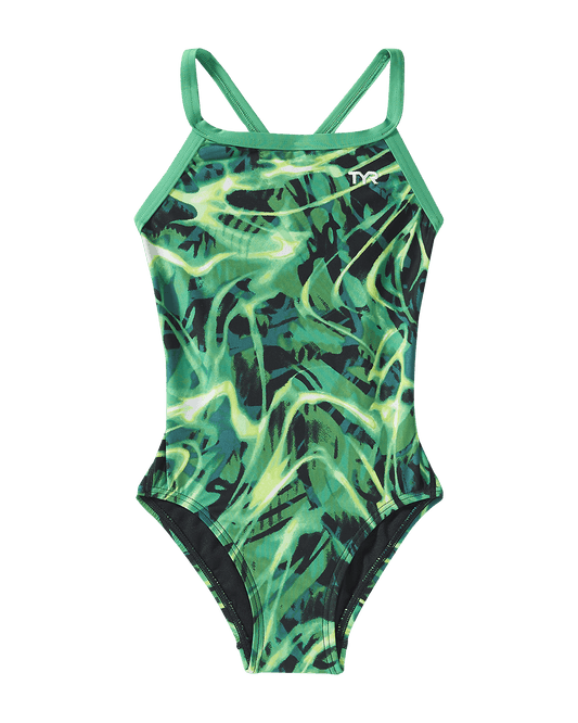 TYR Durafast Lite® Girls Diamondfit Swimsuit - Electro