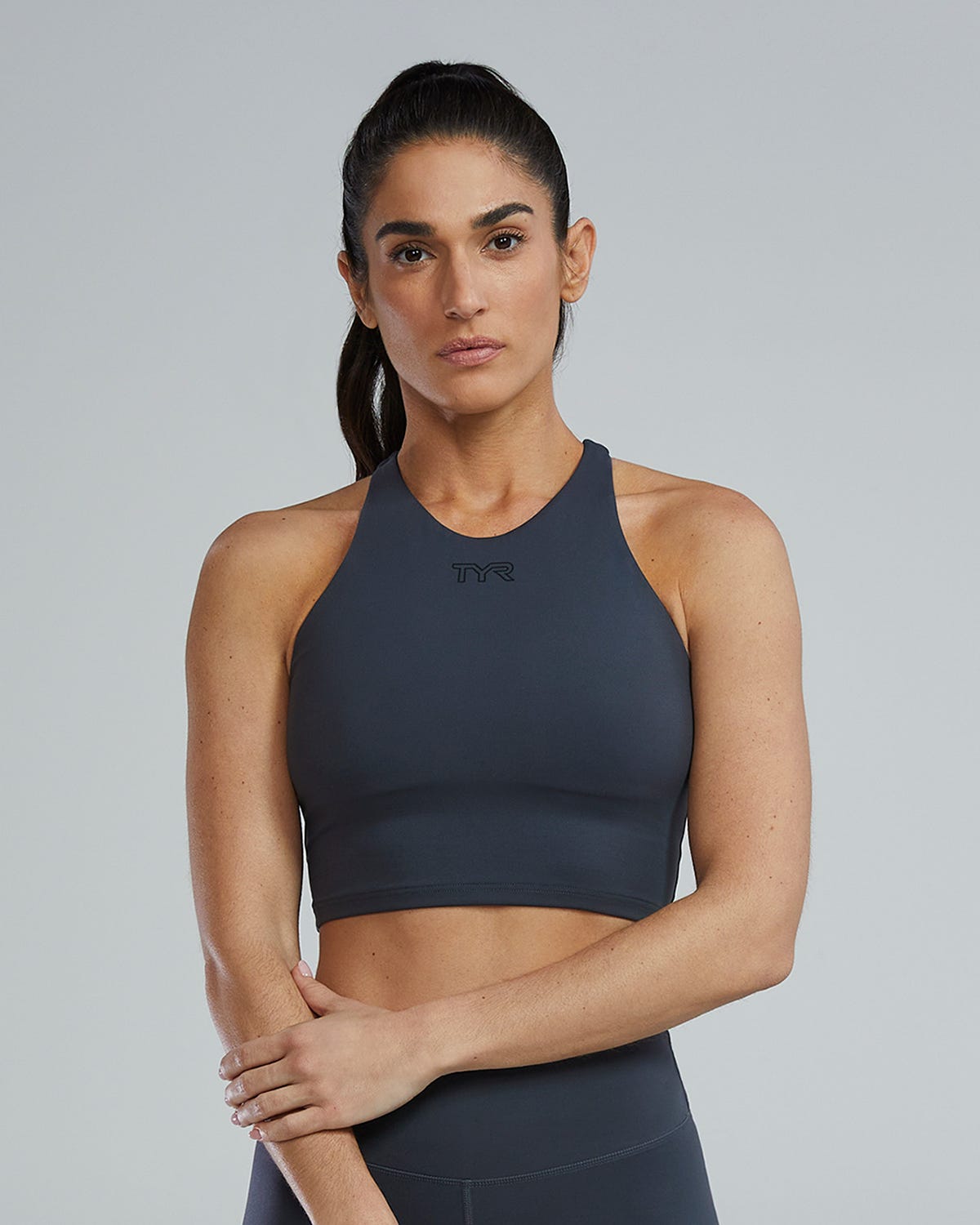 Joule Elite Cropped High Neck Sports Bra
