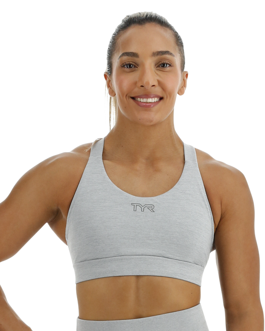 TYR Base Kinetic™ Women's Crossback Sports Bra - Heather