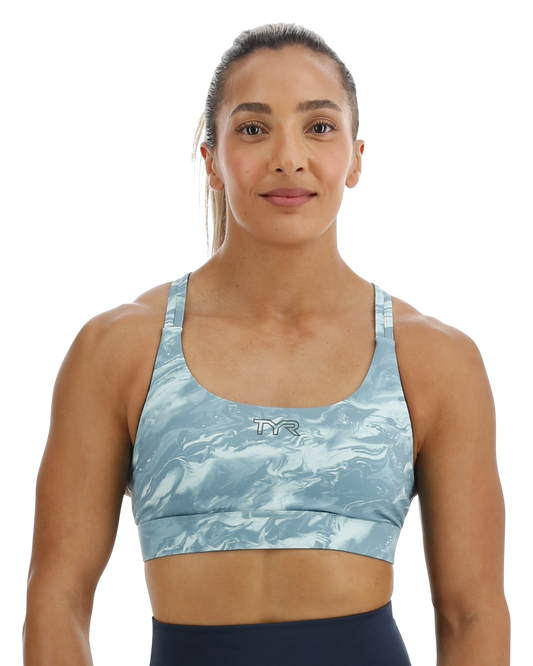 TYR Base Kinetic™ Women's Dual Strap Sports Bra - Aqueous