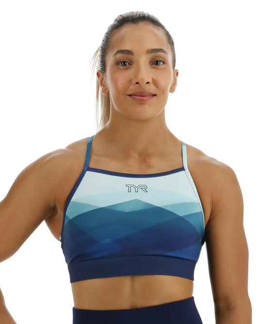 TYR Base Kinetic™ Women's High Neck Sports Bra - Forge