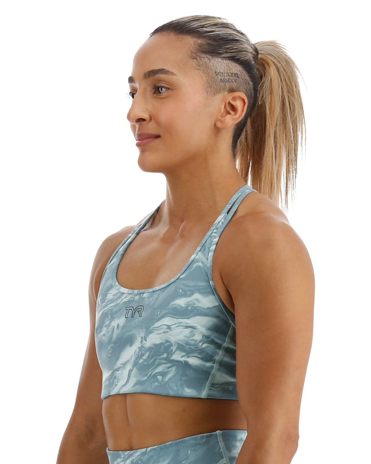 TYR Base Kinetic™ Women's Racerback Sports Bra - Aqueous