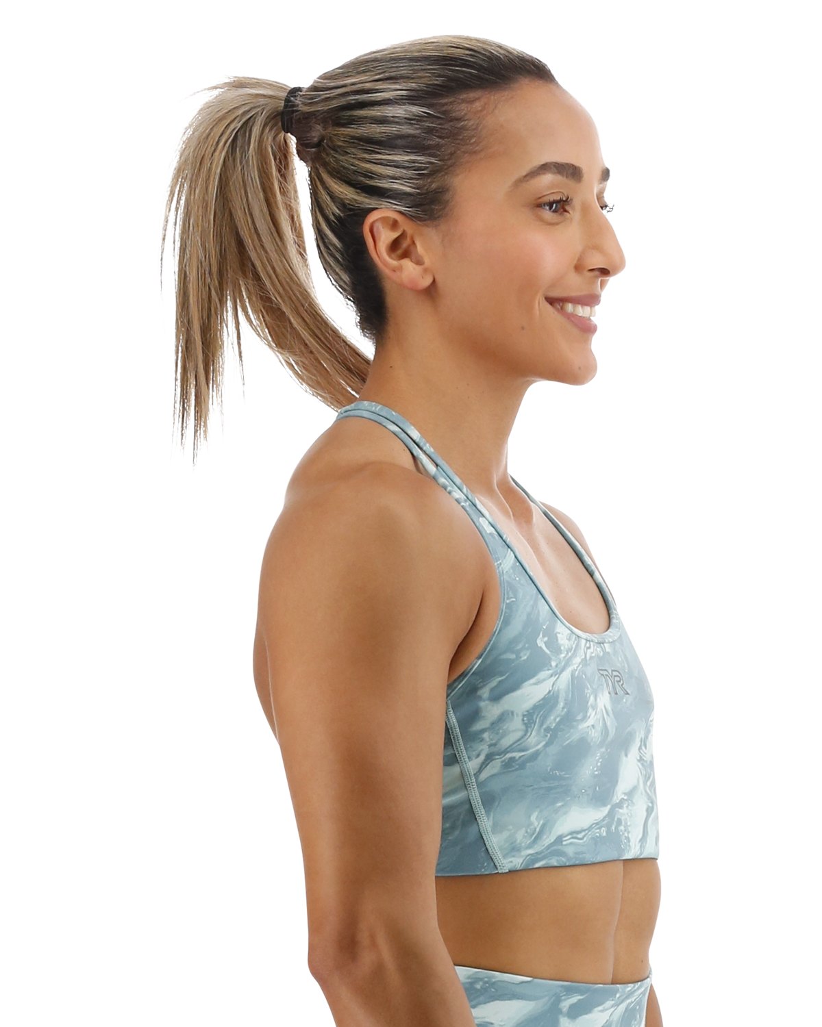 TYR Base Kinetic™ Women's Racerback Sports Bra - Aqueous