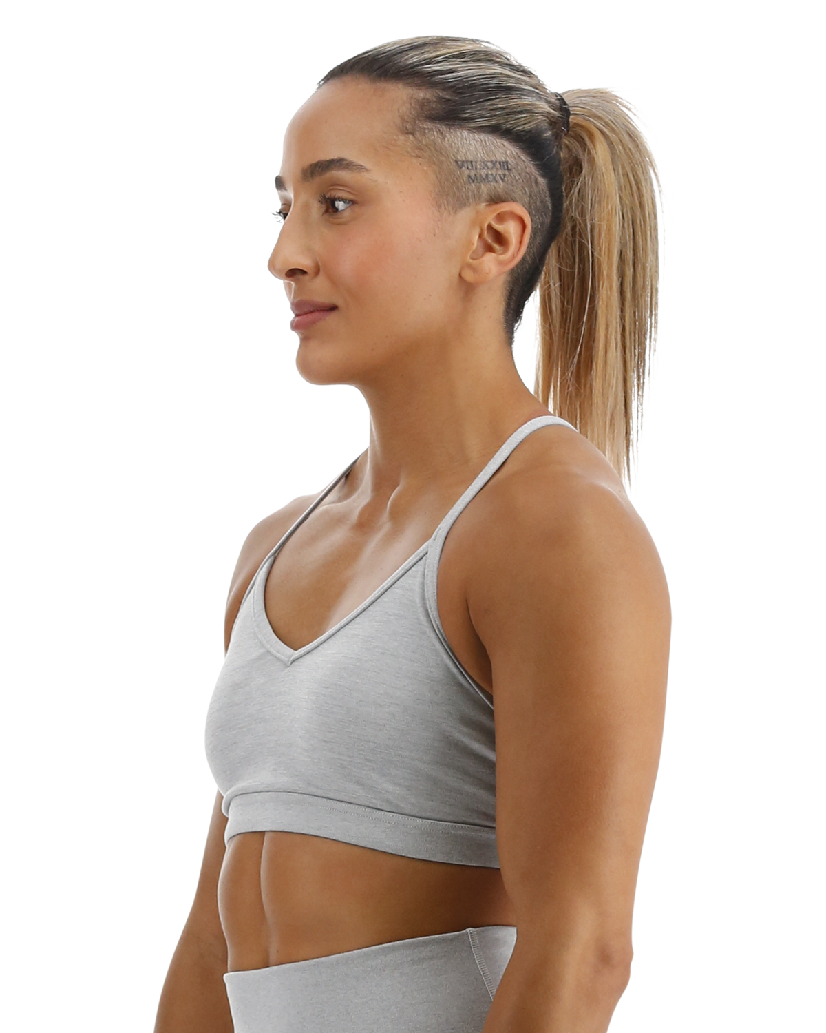 TYR Base Kinetic™ Women's V-Neck Sports Bra - Heather