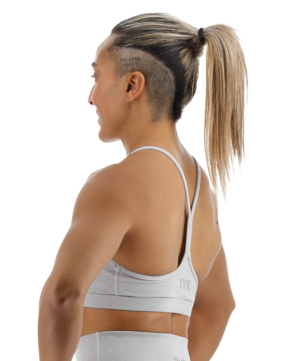 TYR Base Kinetic™ Women's V-Neck Sports Bra - Heather