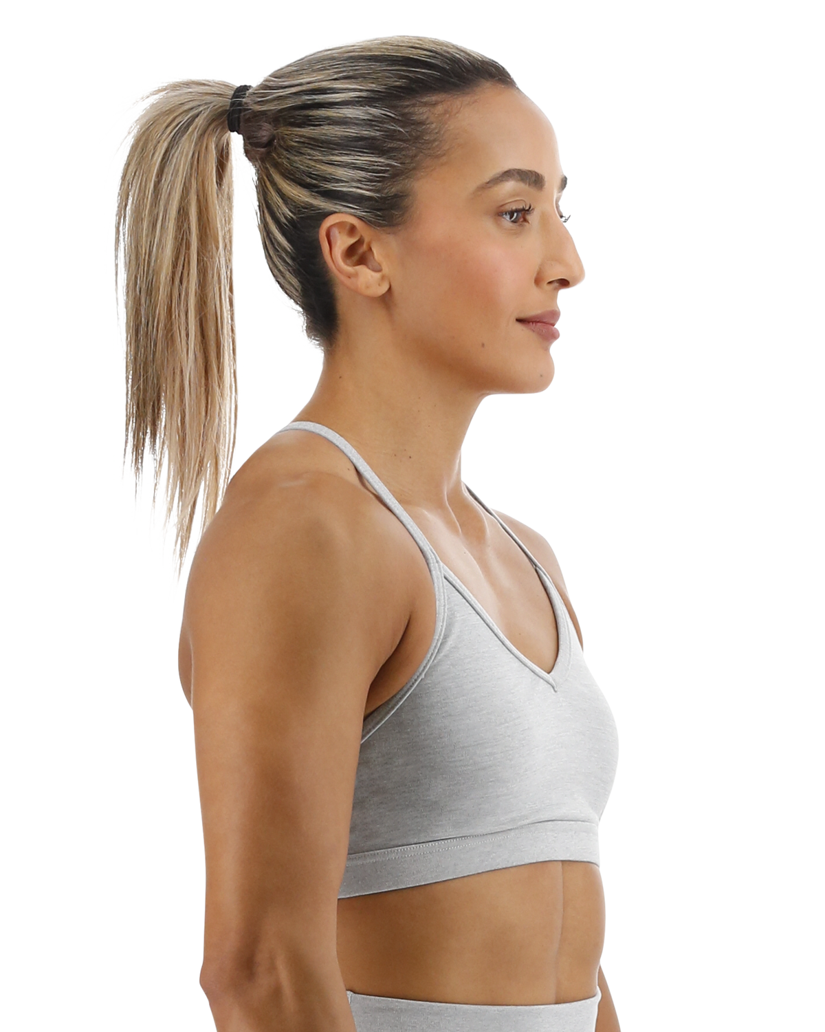 TYR Base Kinetic™ Women's V-Neck Sports Bra - Heather