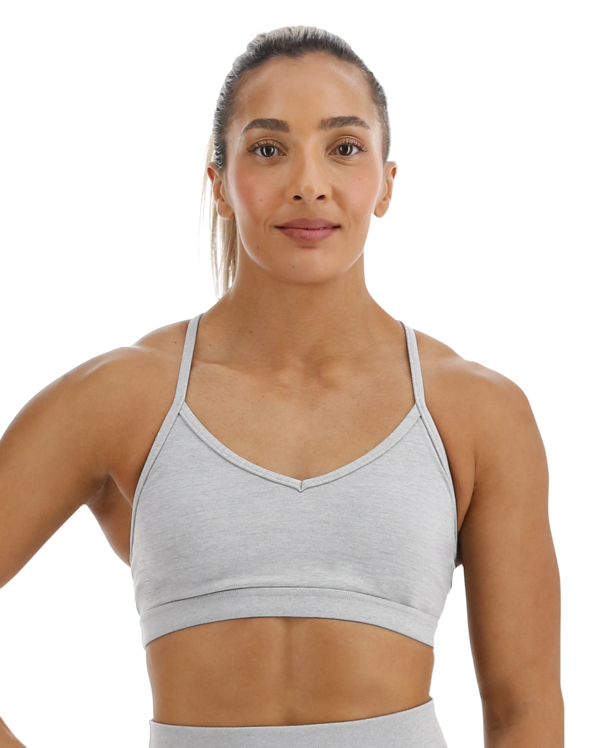 TYR Base Kinetic™ Women's V-Neck Sports Bra - Heather