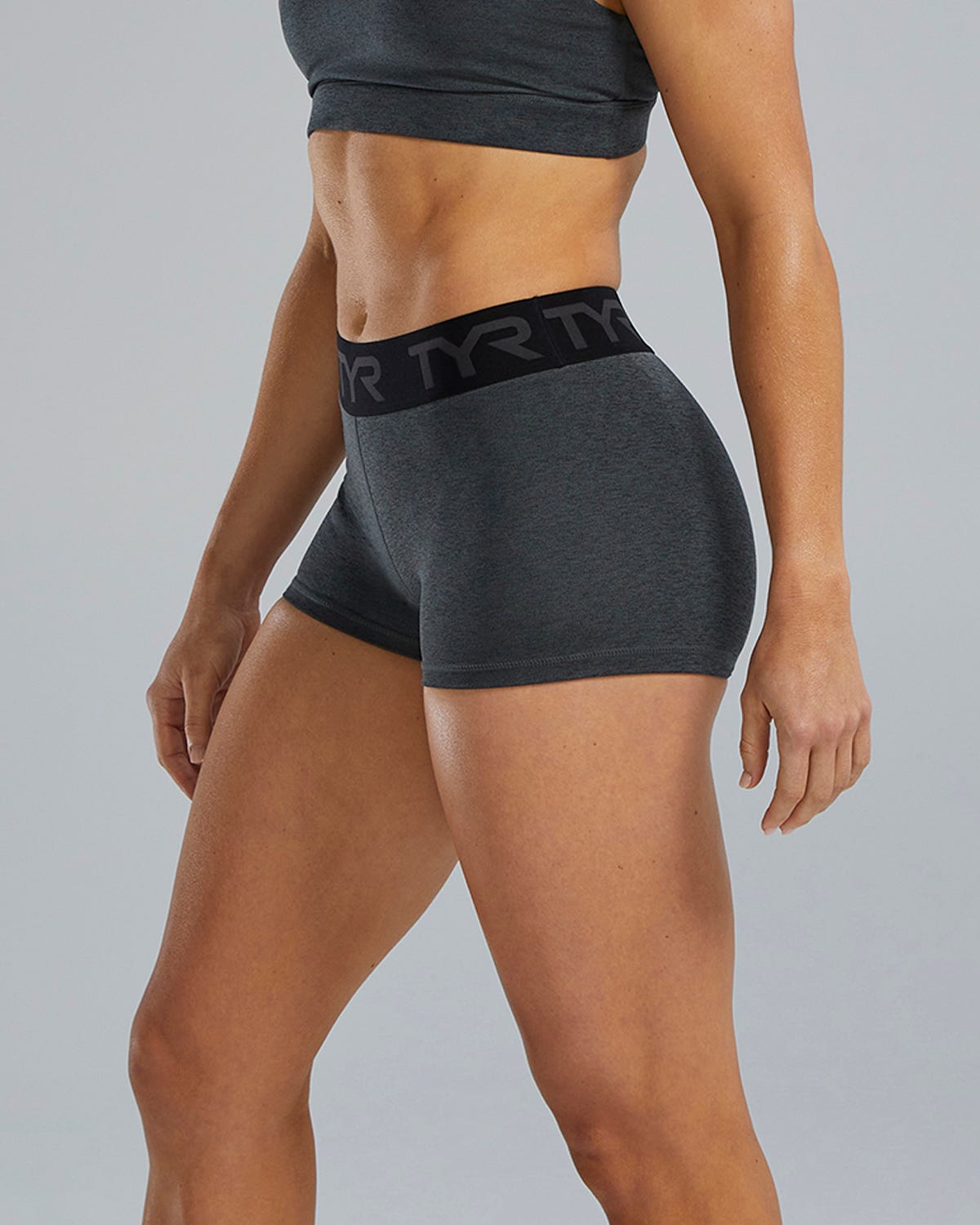 TYR Base Kineticª Women's 2" Mid-Rise Logo Short