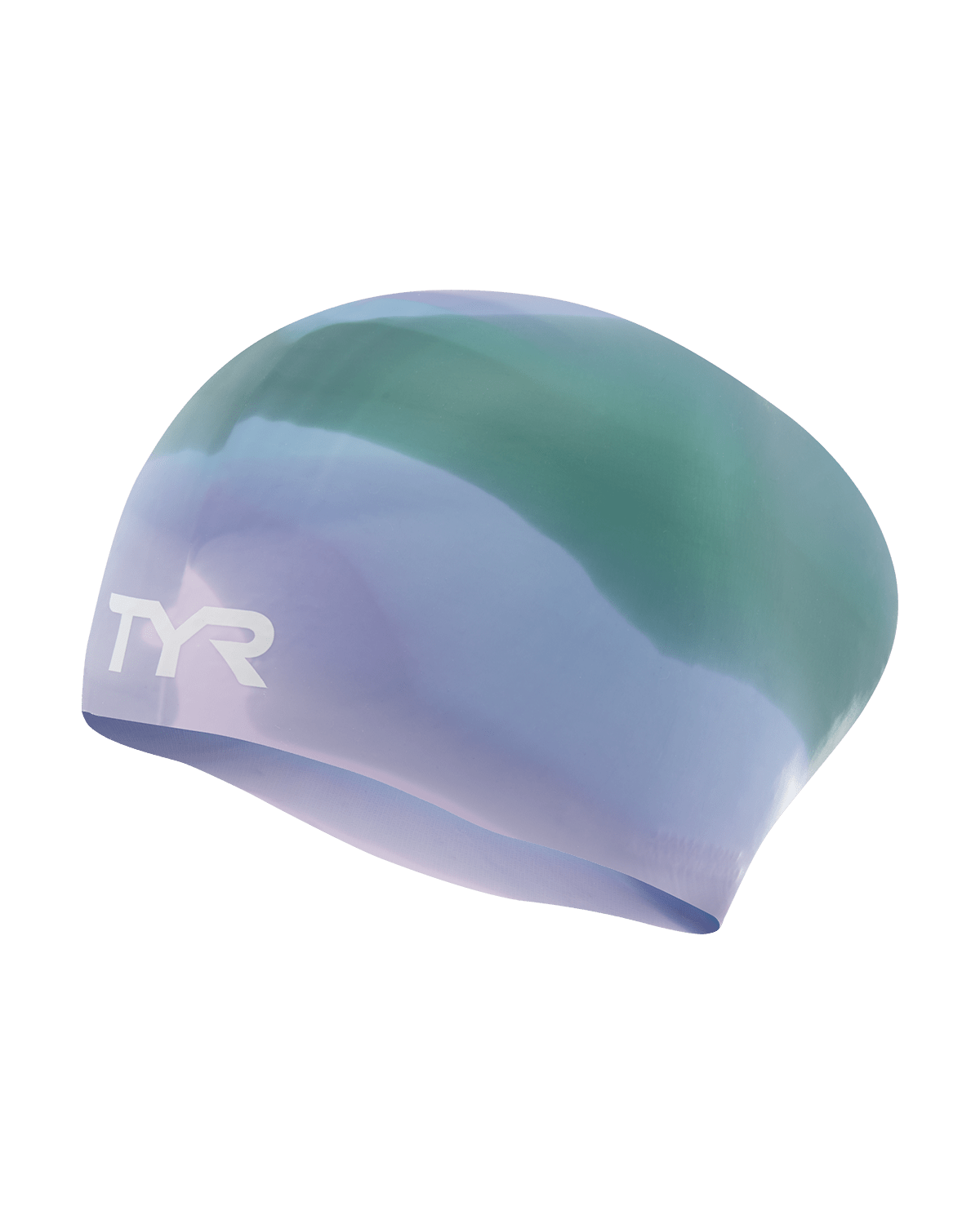 TYR Youth Long Hair Silicone Swim Cap - Tie Dye