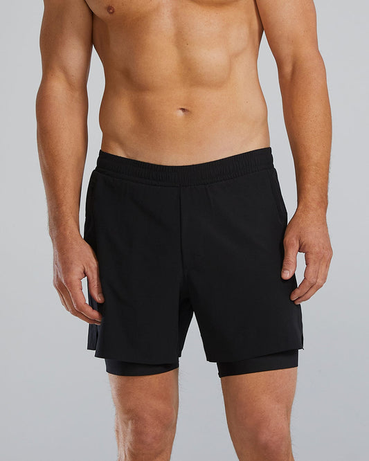 TYR Hydrosphereª Men's Lined 6" Momentum Shorts - Solid