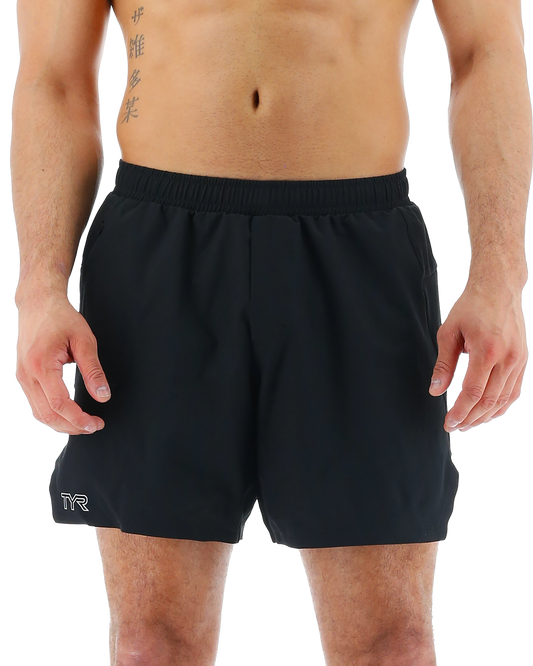 TYR Hydrosphereª Men's Unlined 6" Momentum Shorts - Solid