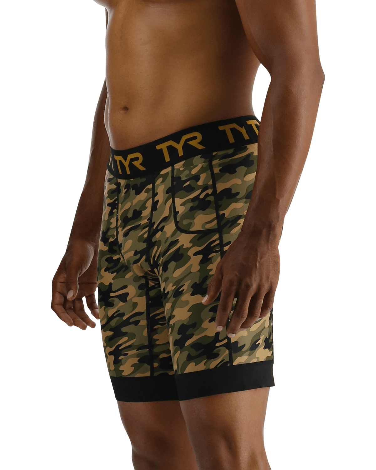 TYR Men's Compression Shorts - Terra Camo