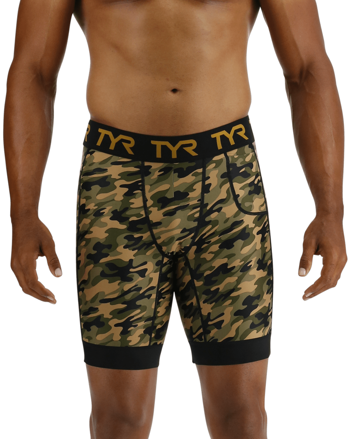 TYR Men's Compression Shorts - Terra Camo