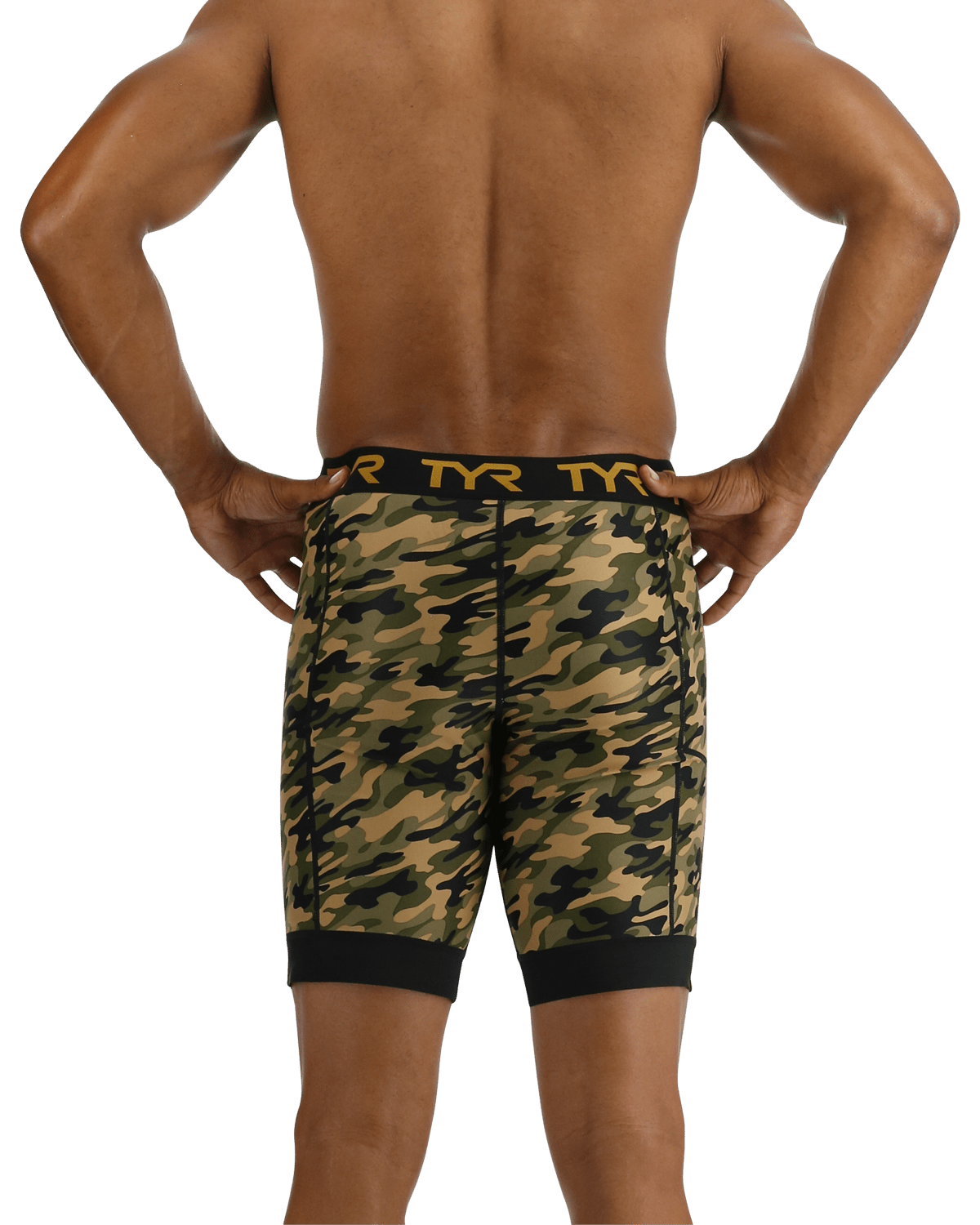 TYR Men's Compression Shorts - Terra Camo