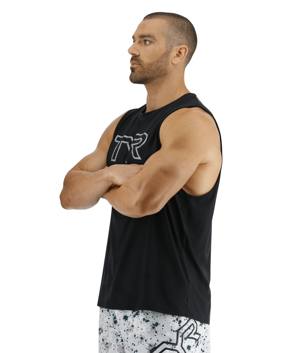 TYR ClimaDry™ Men's Big Logo Tech Tank - Solid / Heather
