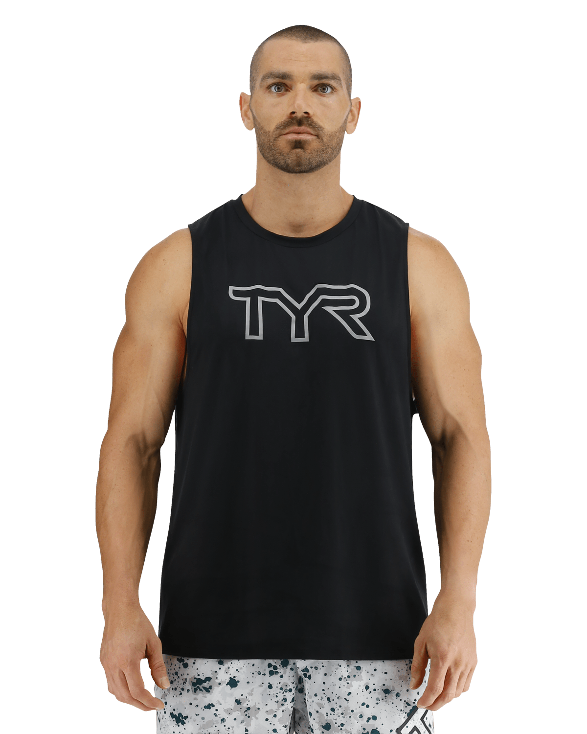 TYR ClimaDry™ Men's Big Logo Tech Tank - Solid / Heather