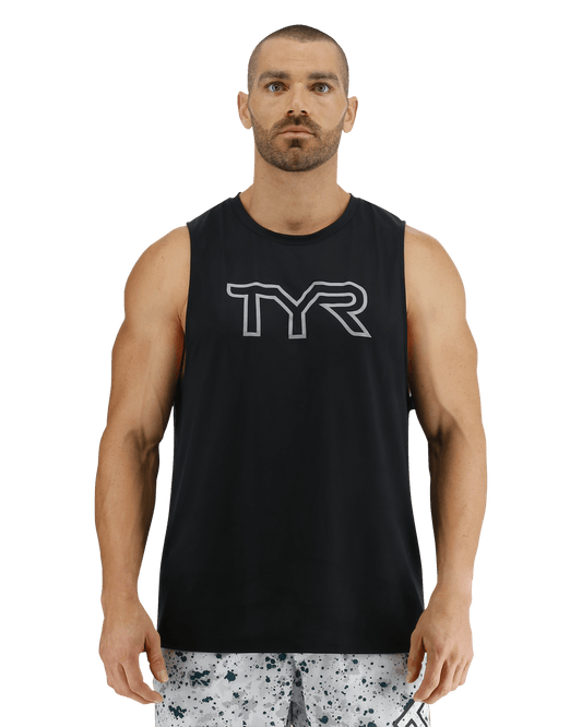TYR ClimaDry™ Men's Big Logo Tech Tank - Solid / Heather