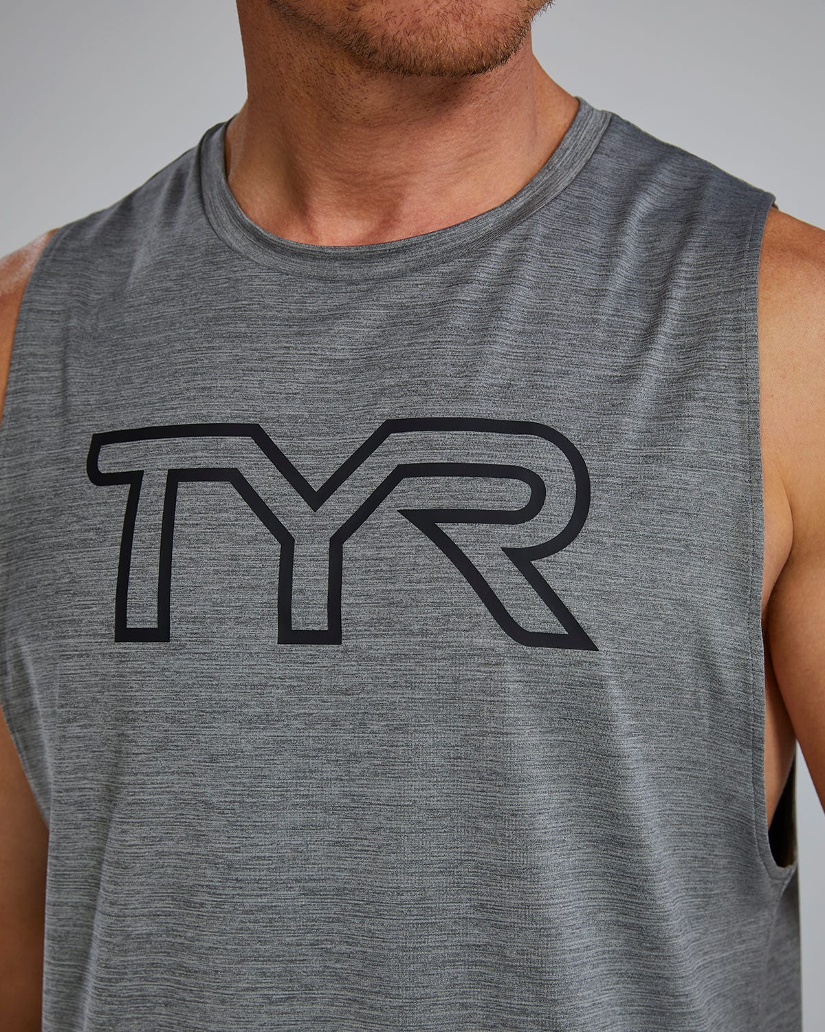 TYR ClimaDry™ Men's Big Logo Tech Tank - Solid / Heather