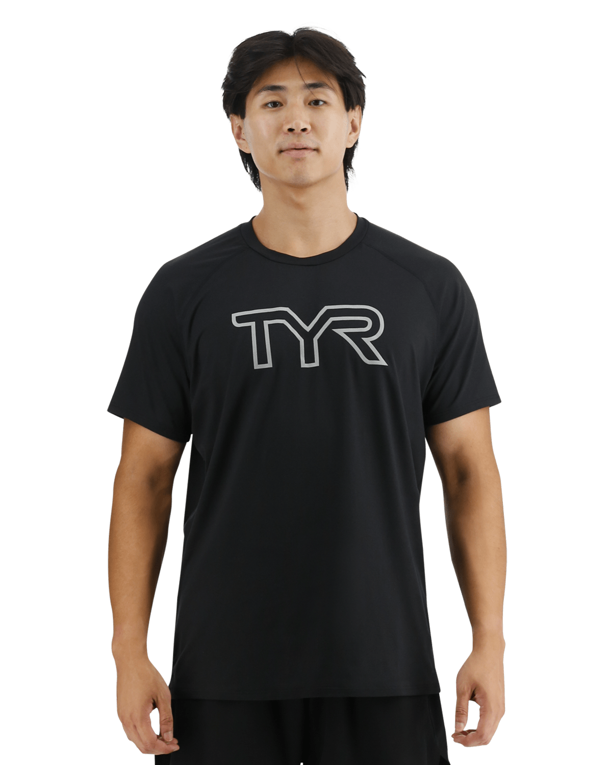 TYR ClimaDry™ Men's Raglan Big Logo Tech Tee - Solid