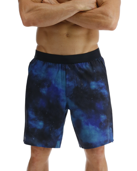 TYR Hydrosphereª Men's Lined 7" Unbroken Shorts - Cosmic Night