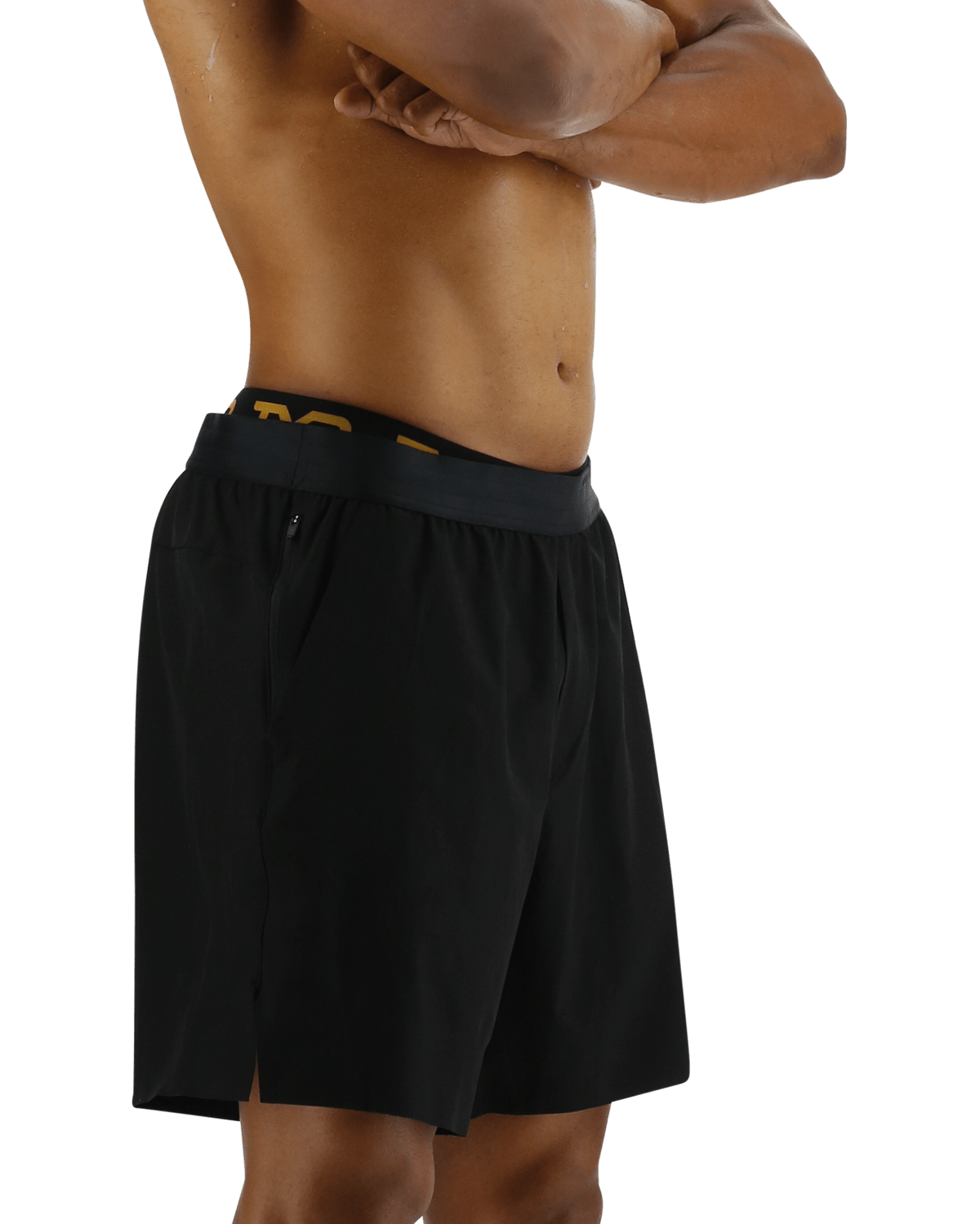 TYR Hydrosphereª Men's Unlined 7" Unbroken Big Logo Shorts - Solid
