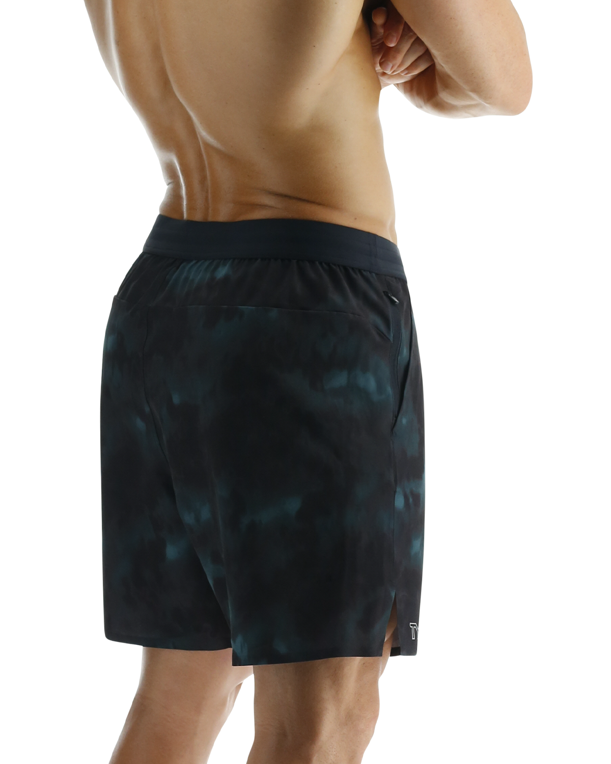 TYR Hydrosphereª Men's Unlined 7" Unbroken Shorts - Turbulent