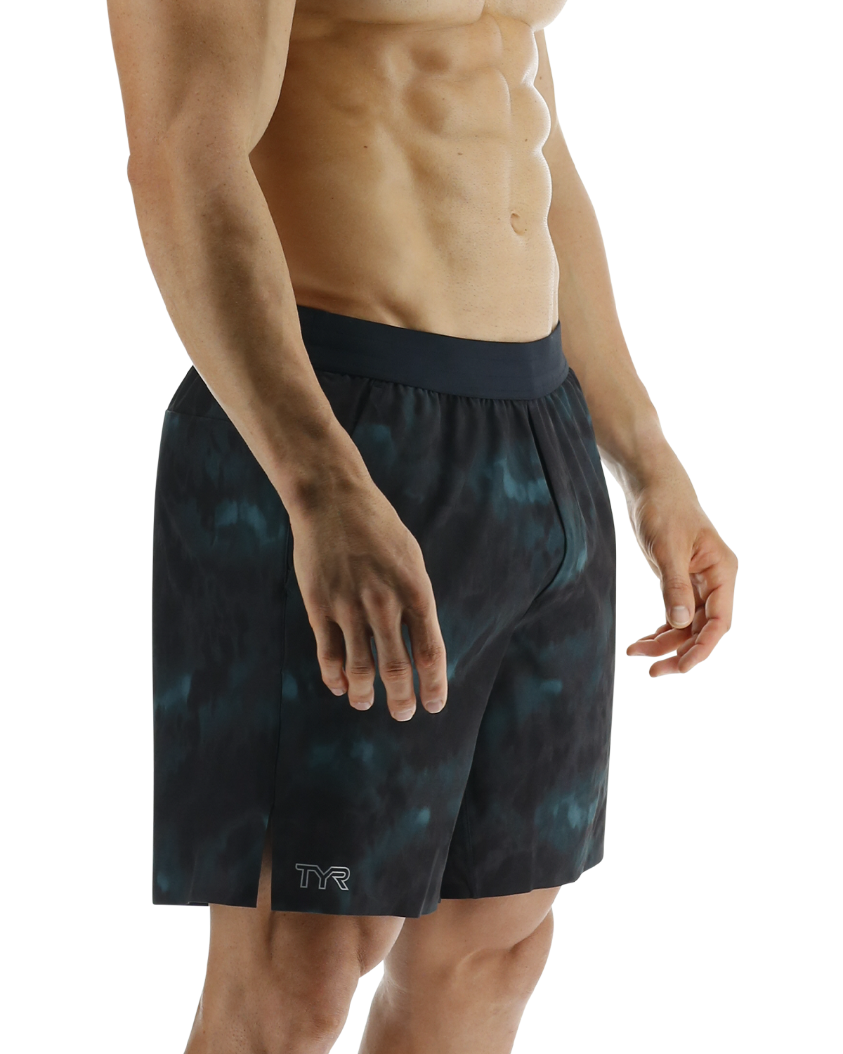 TYR Hydrosphereª Men's Unlined 7" Unbroken Shorts - Turbulent