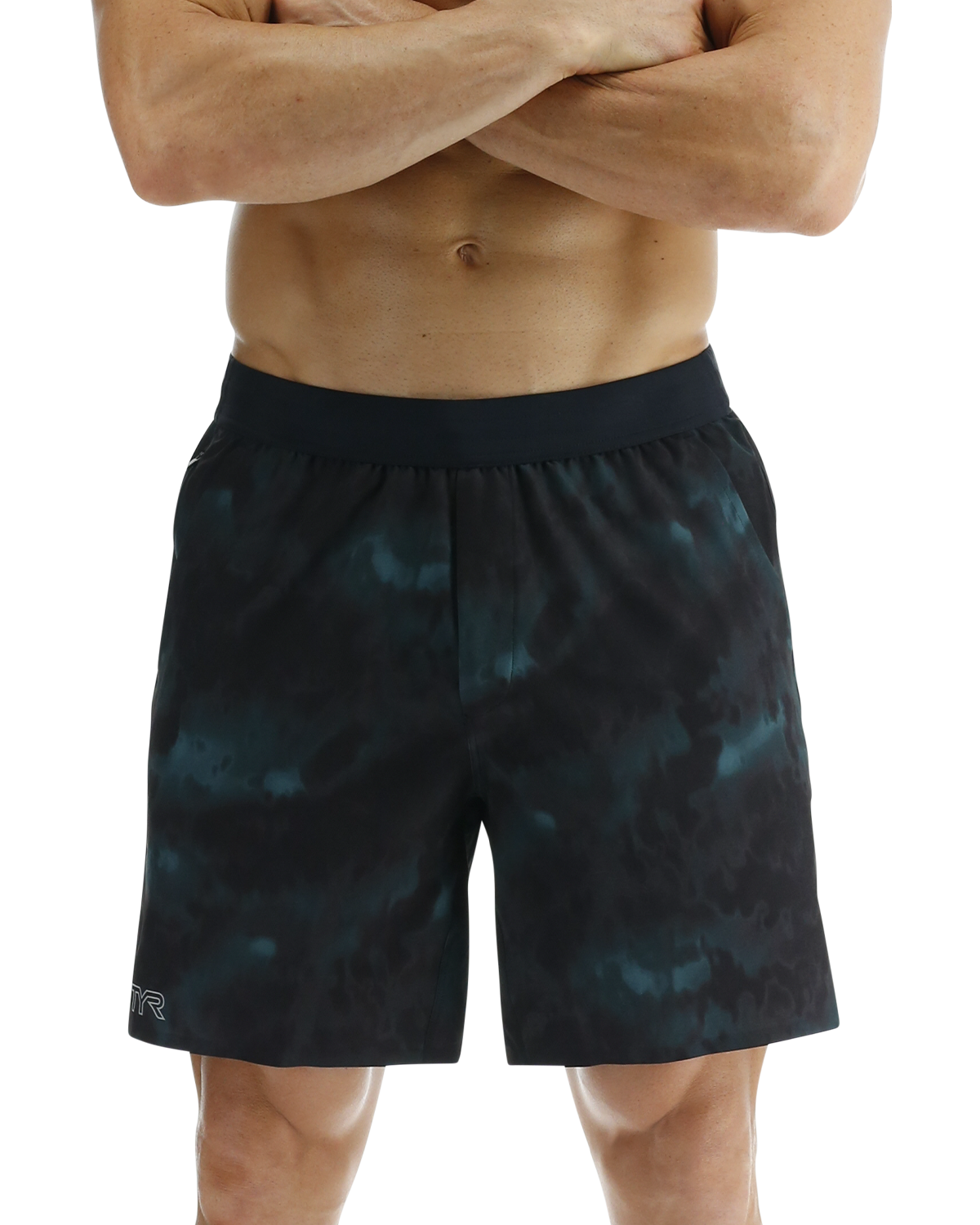 TYR Hydrosphereª Men's Unlined 7" Unbroken Shorts - Turbulent