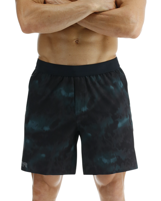 TYR Hydrosphereª Men's Unlined 7" Unbroken Shorts - Turbulent