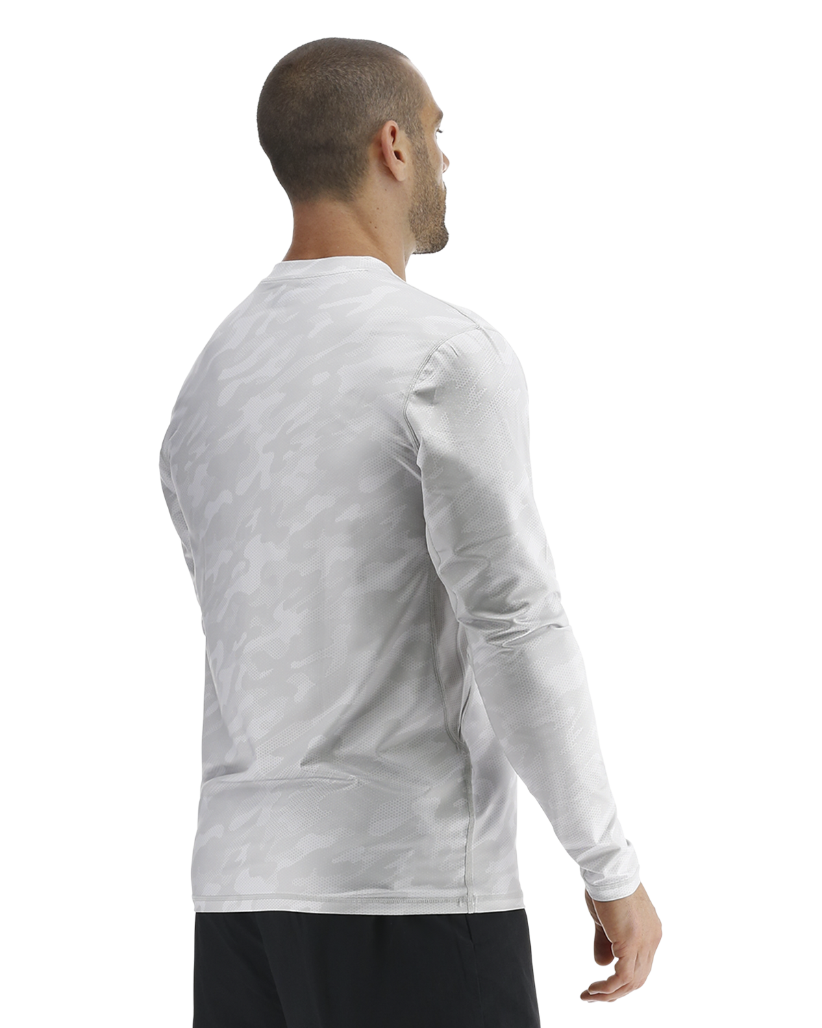 TYR SunDefense™ Men's Vented Long Sleeve Crew Shirt - Camohex