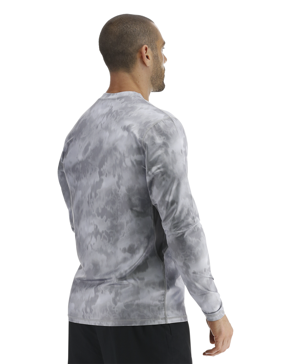 TYR SunDefense™ Men's Vented Long Sleeve Crew Shirt - Turbulent