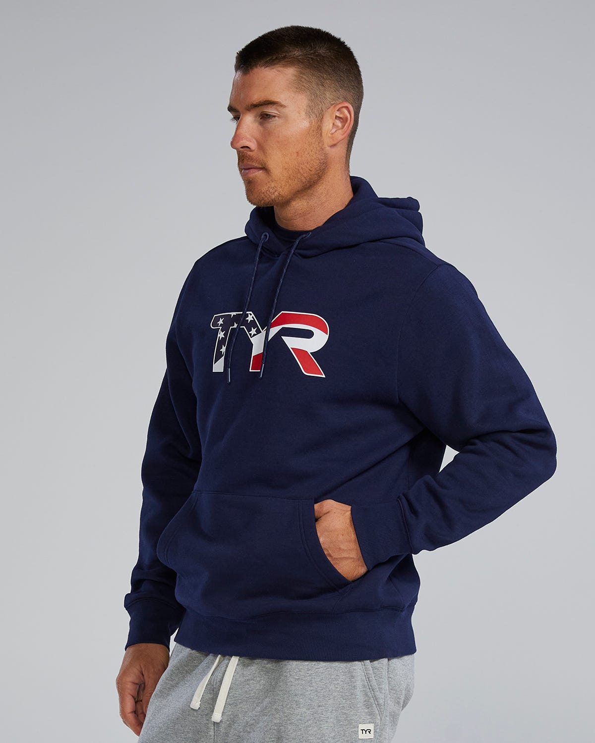 TYR Men's Ultrasoft Tech Hoodie - USA