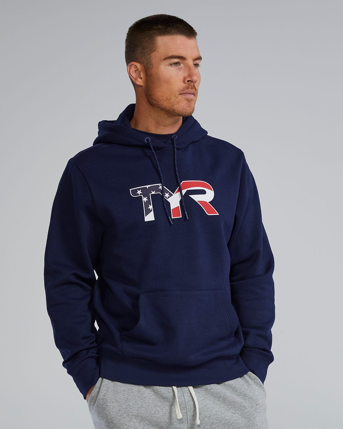 TYR Men's Ultrasoft Tech Hoodie - USA