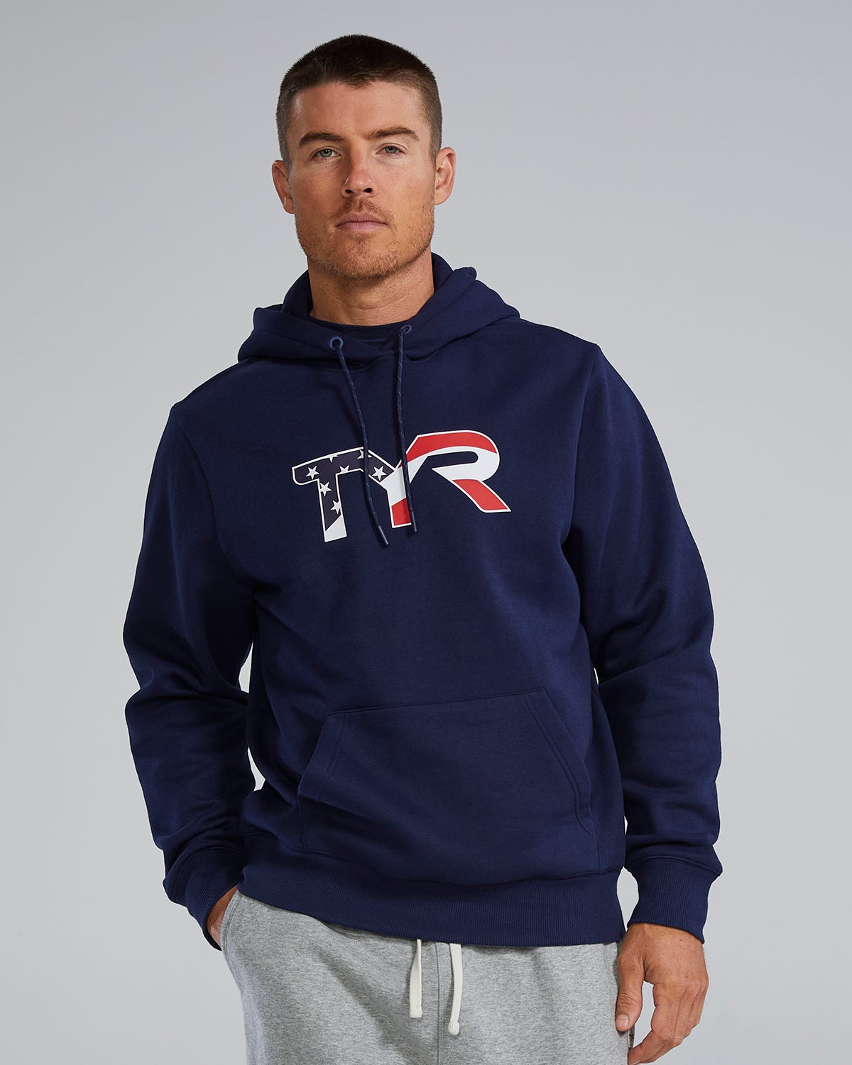 TYR Men's Ultrasoft Tech Hoodie - USA