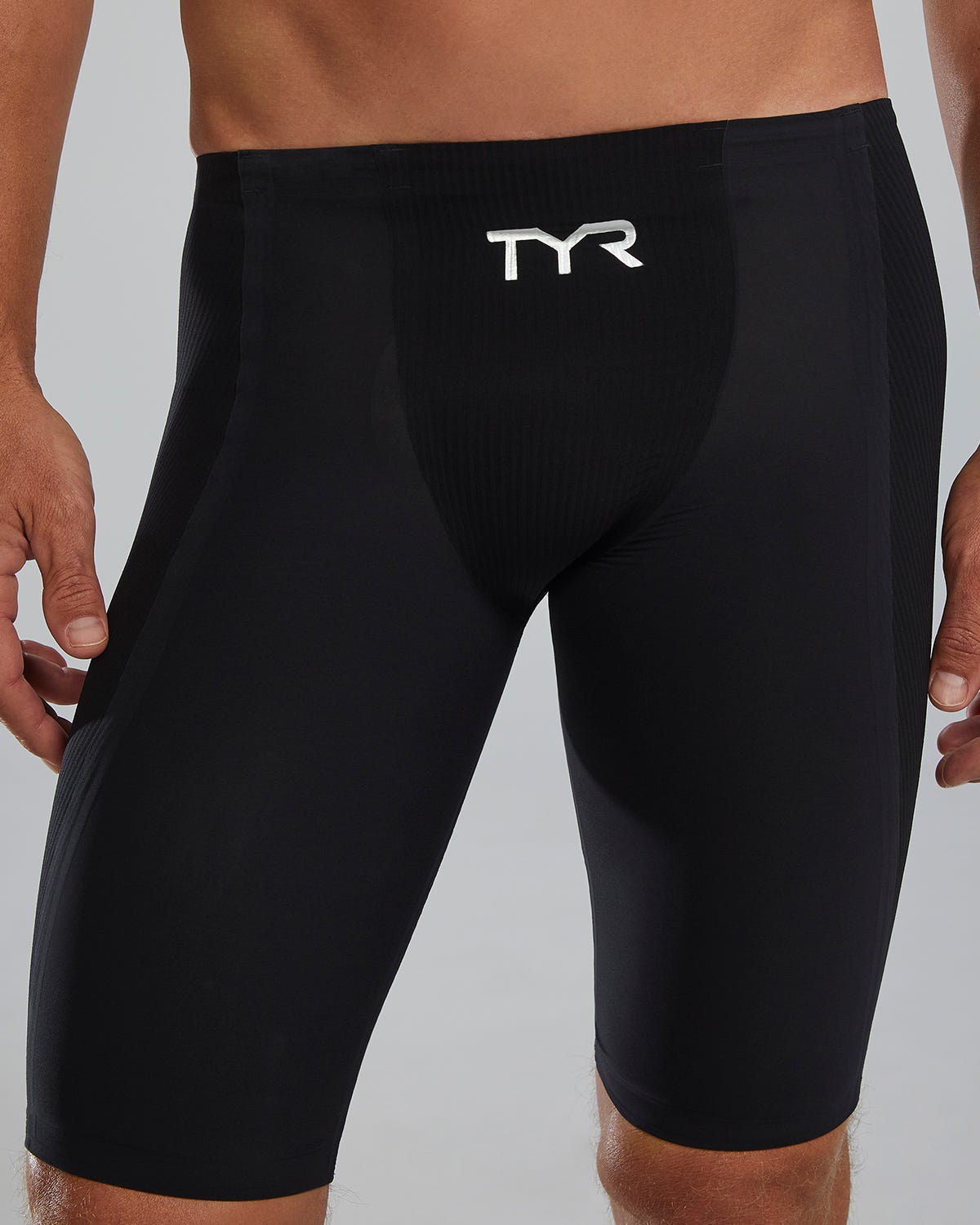 TYR Men's Shockwave High-Waist Jammer Swimsuit - Solid