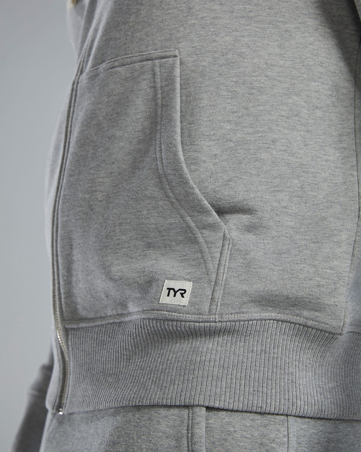 TYR UltraSoft Men's Heavyweight Terry Full-Zip Hoodie - Solid