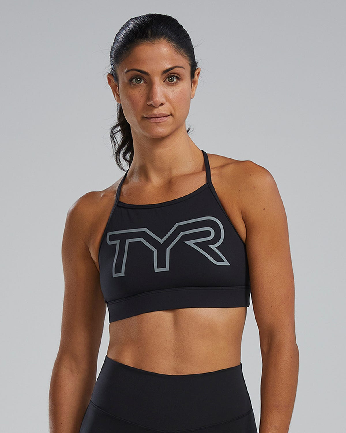 TYR Joule Elite™ Women's High Neck Sports Bra - Solid