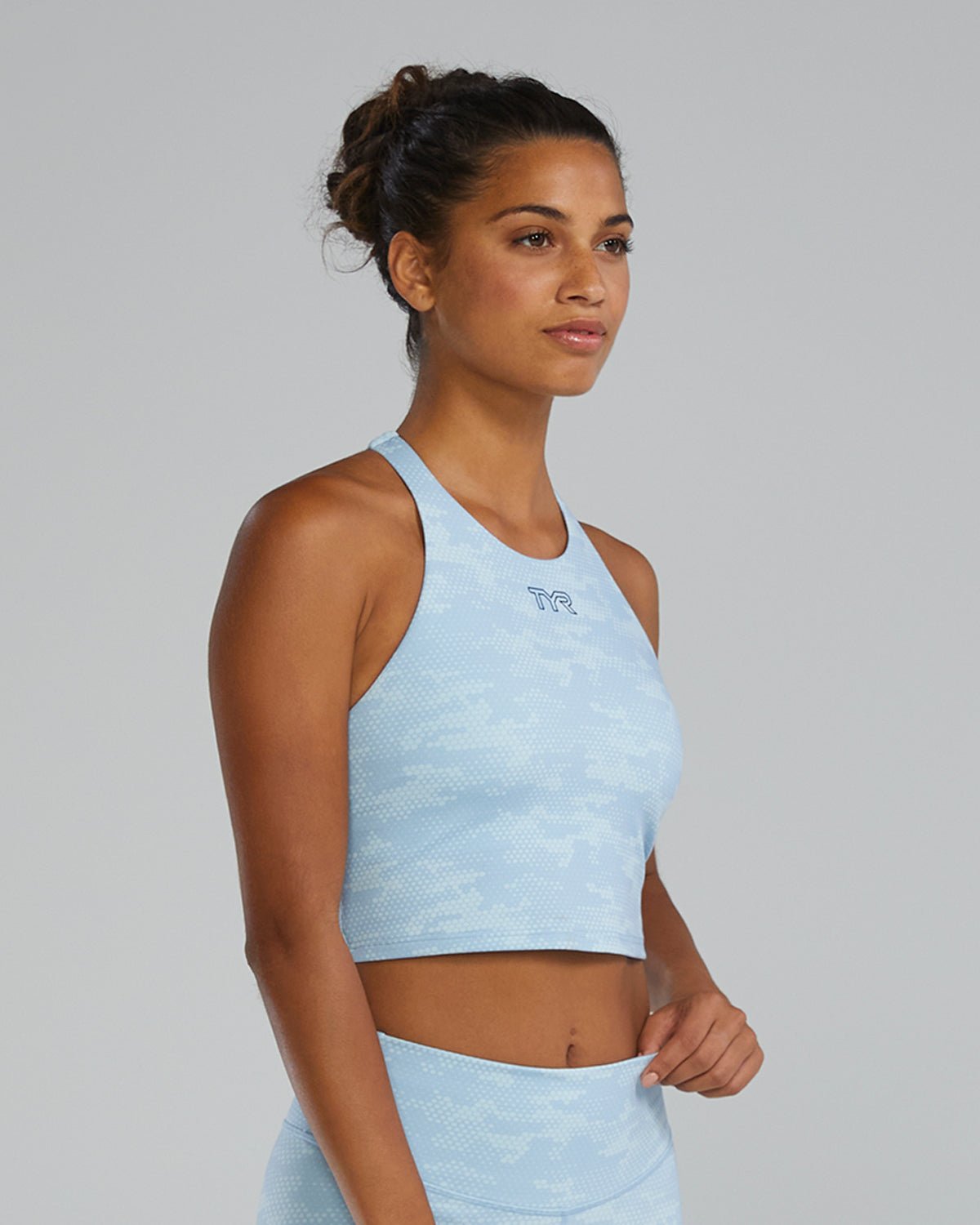 TYR Joule Elite Cropped High Neck Sports Bra