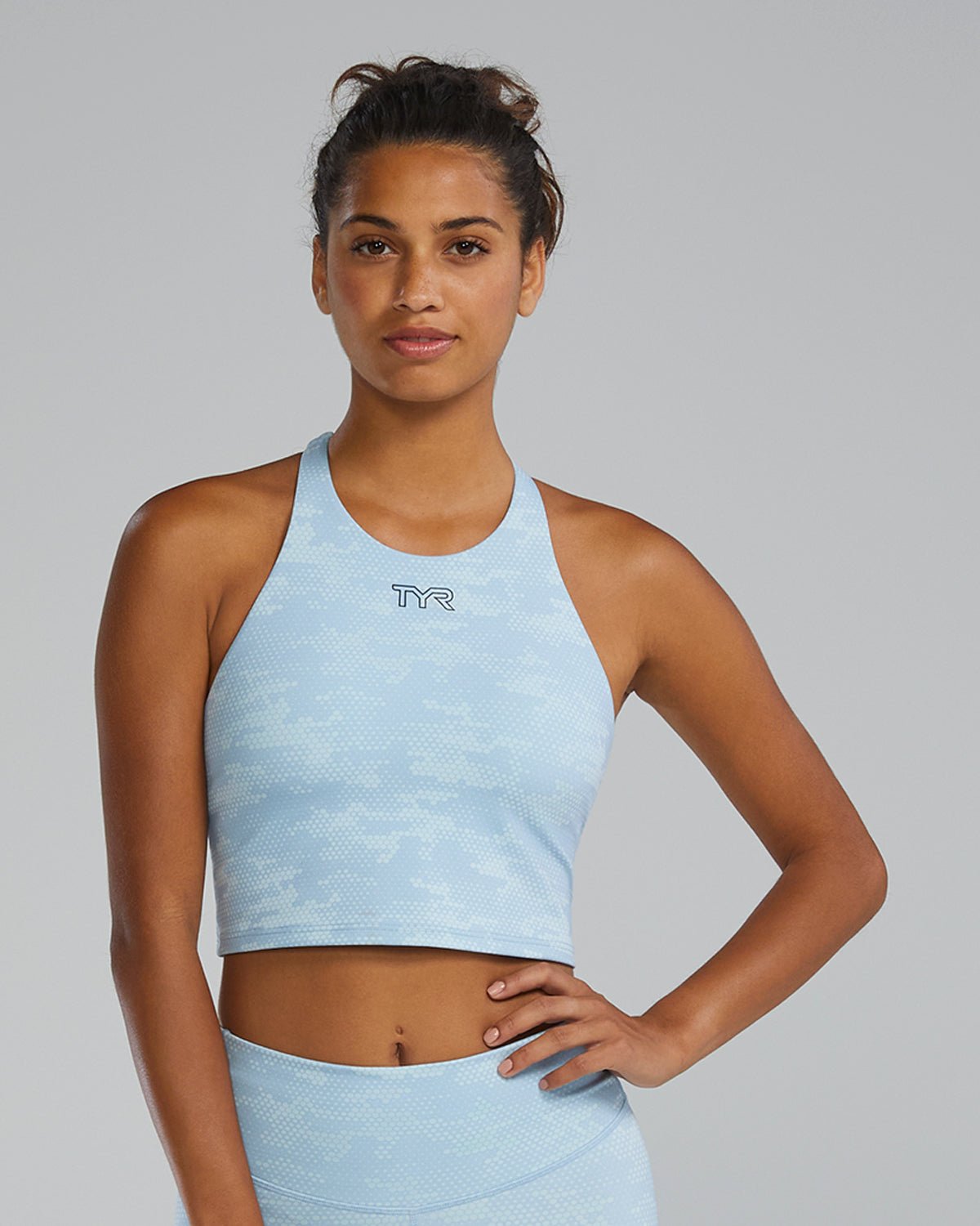 TYR Joule Elite Cropped High Neck Sports Bra