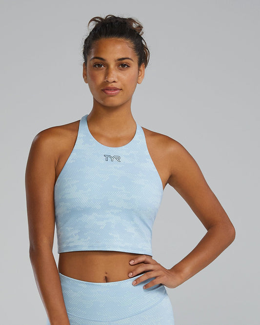 TYR Joule Elite Cropped High Neck Sports Bra