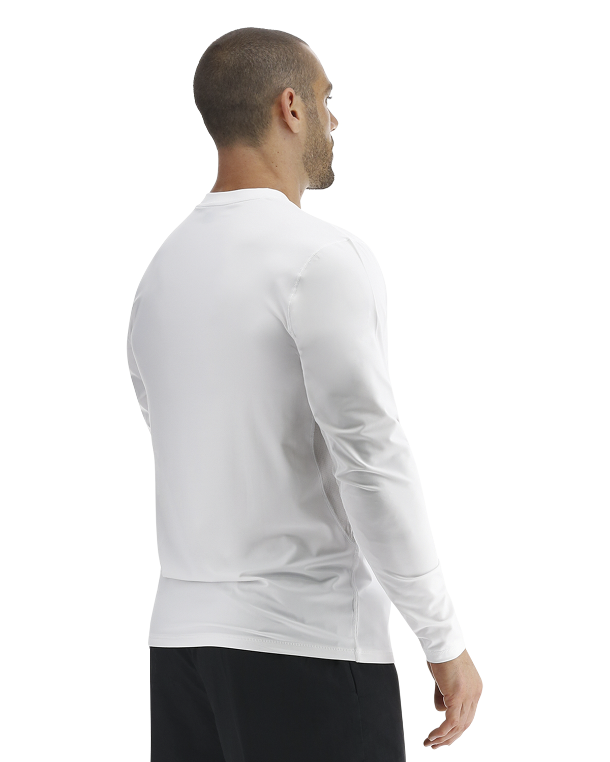 TYR SunDefense™ Men's Vented Long Sleeve Crew Shirt - Solid