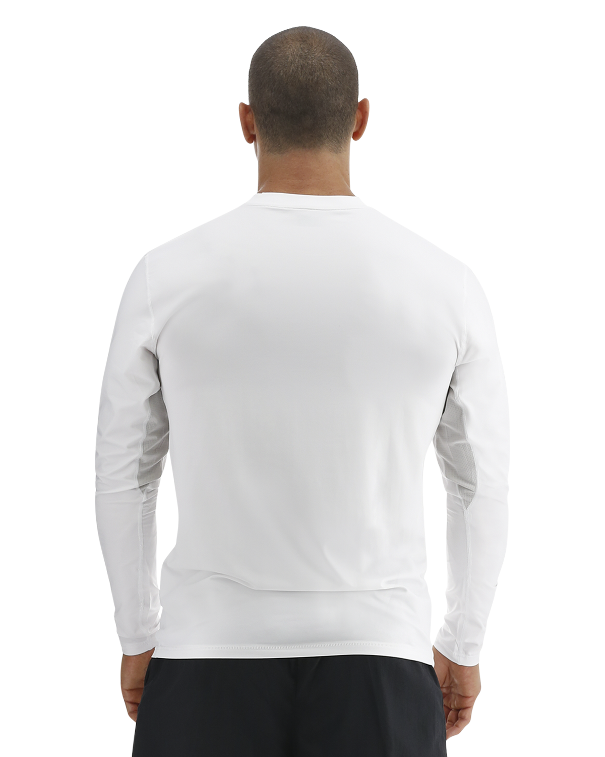 TYR SunDefense™ Men's Vented Long Sleeve Crew Shirt - Solid