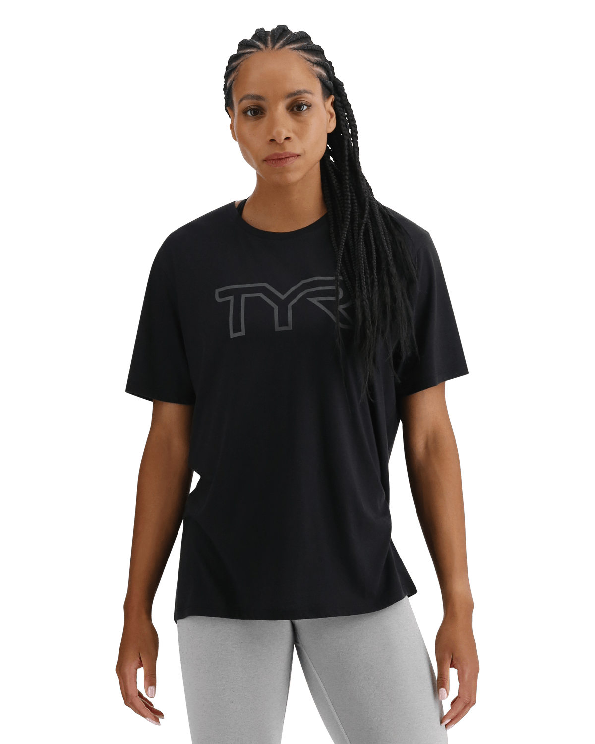 TYR UltraSoft Women's Big Logo Tri-Blend Tech Tee