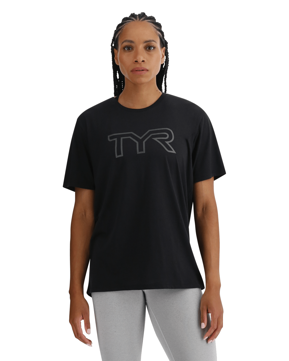 TYR UltraSoft Women's Big Logo Tri-Blend Tech Tee